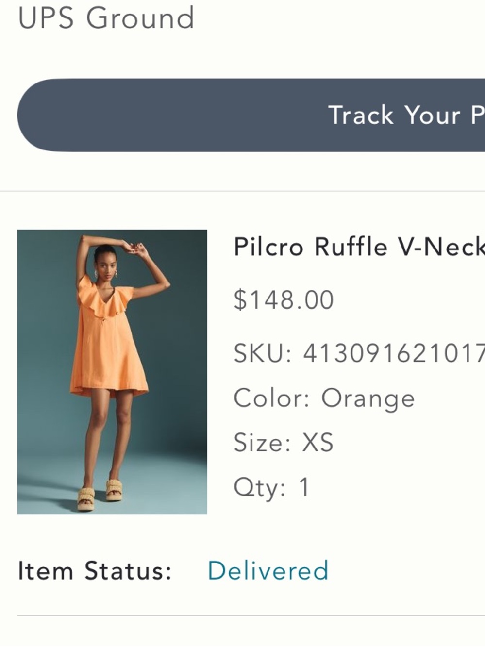 Pilcro Ruffle V-Neck Shift Dress - Picture 8 of 8